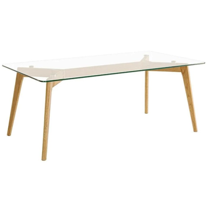 TAVOLINO ALPINE RETT. VETRO 120X60X45H